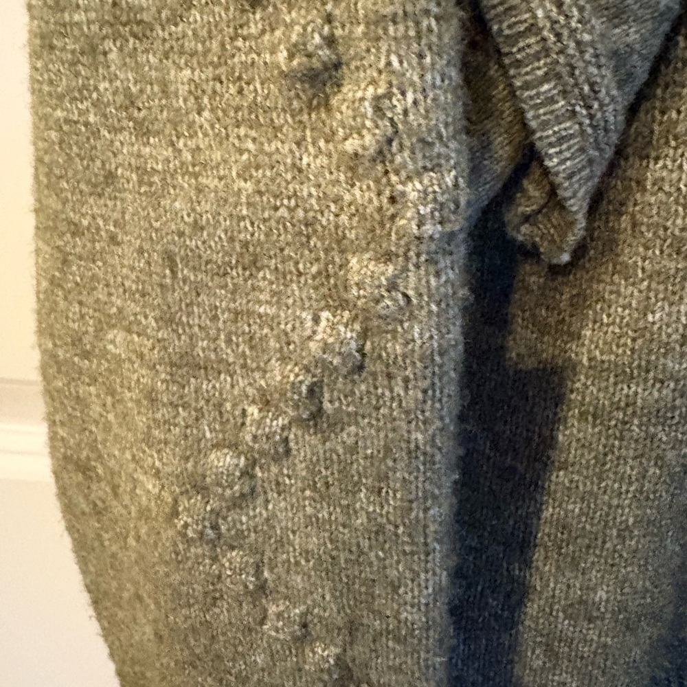 Stylish Olive Ruffle Sweater - Picture 5 of 6